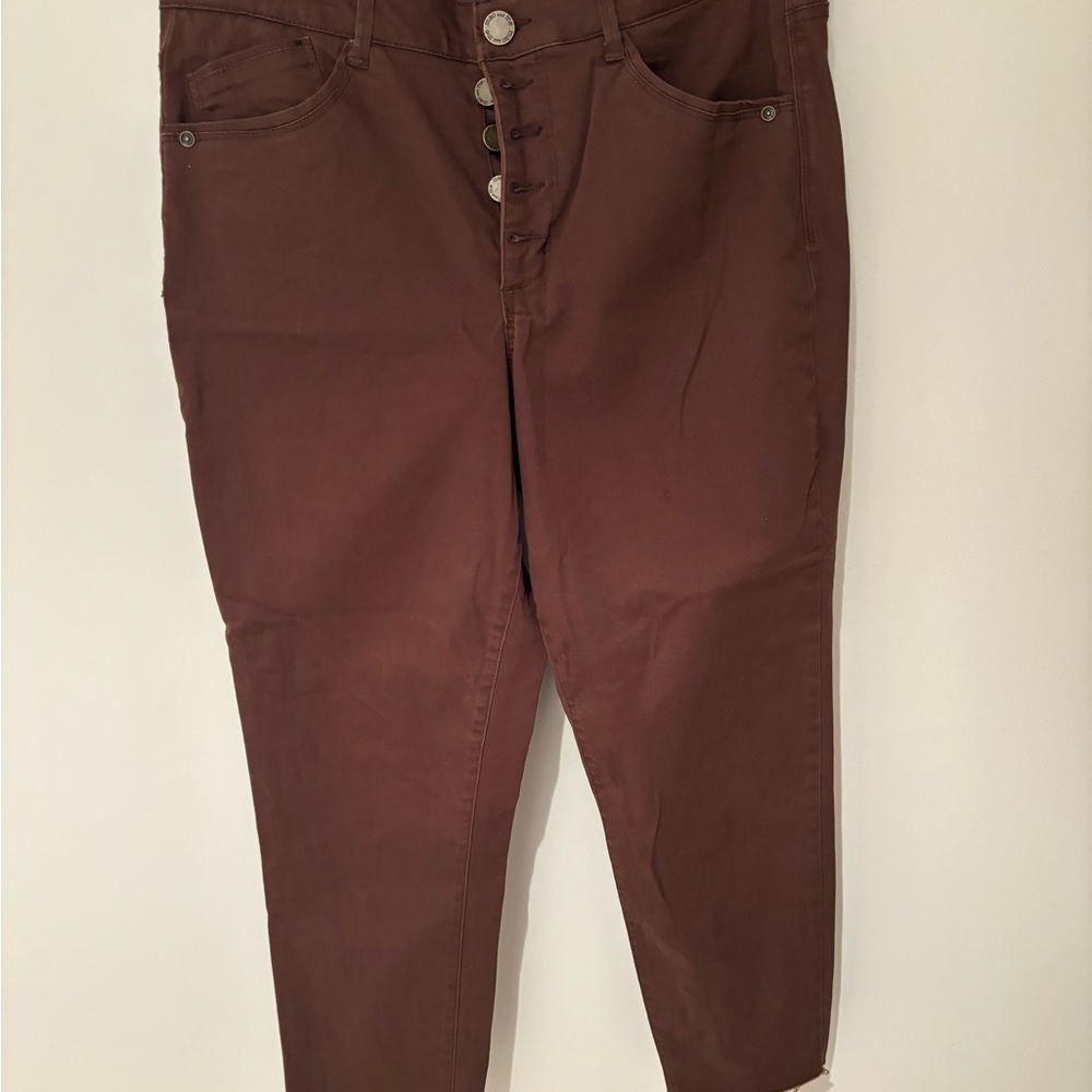 Mac and me shark bite hem jeans